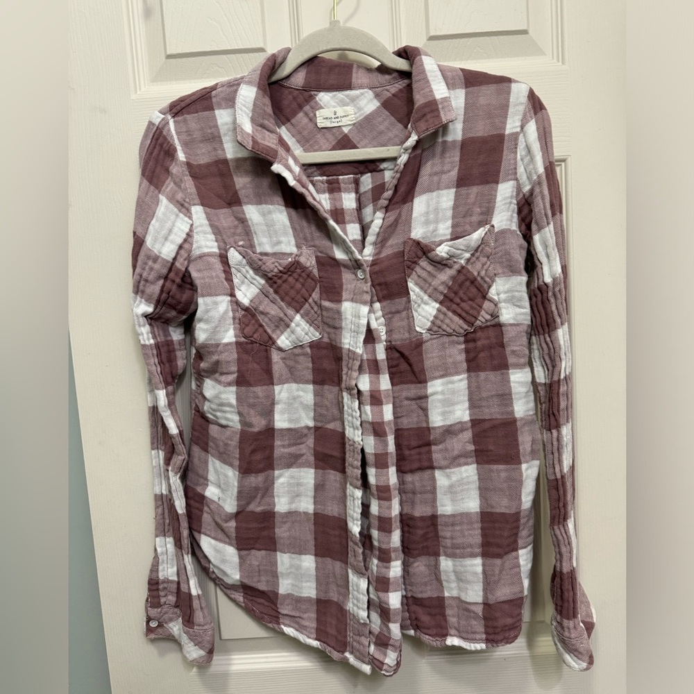 Thread and Supply plaid shirt.